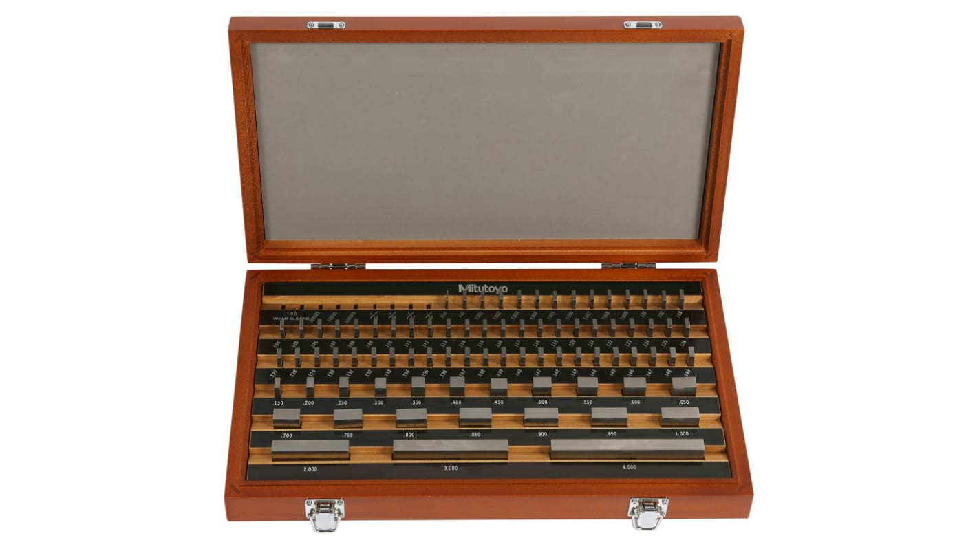 Mitutoyo Gauge Block Set Steel Imperial, 81 piece