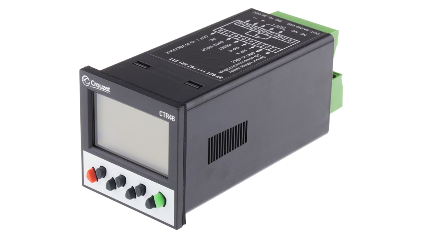 Crouzet CTR48 Counter, 6 Digit, 40kHz, 30 V dc