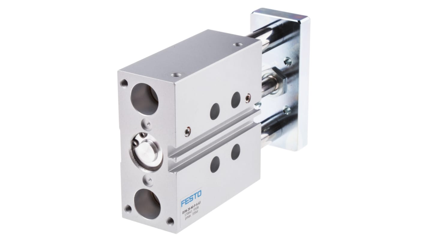 Festo Pneumatic Guided Cylinder - 170843, 20mm Bore, 40mm Stroke, DFM Series, Double Acting