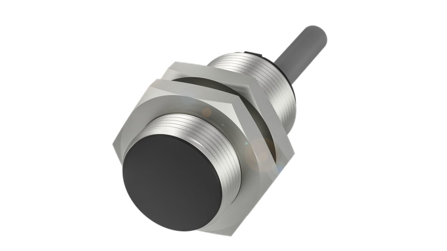 BALLUFF BES Series Inductive Barrel-Style Inductive Proximity Sensor, M18 x 1, 5mm Detection, NPN Output, 10 →