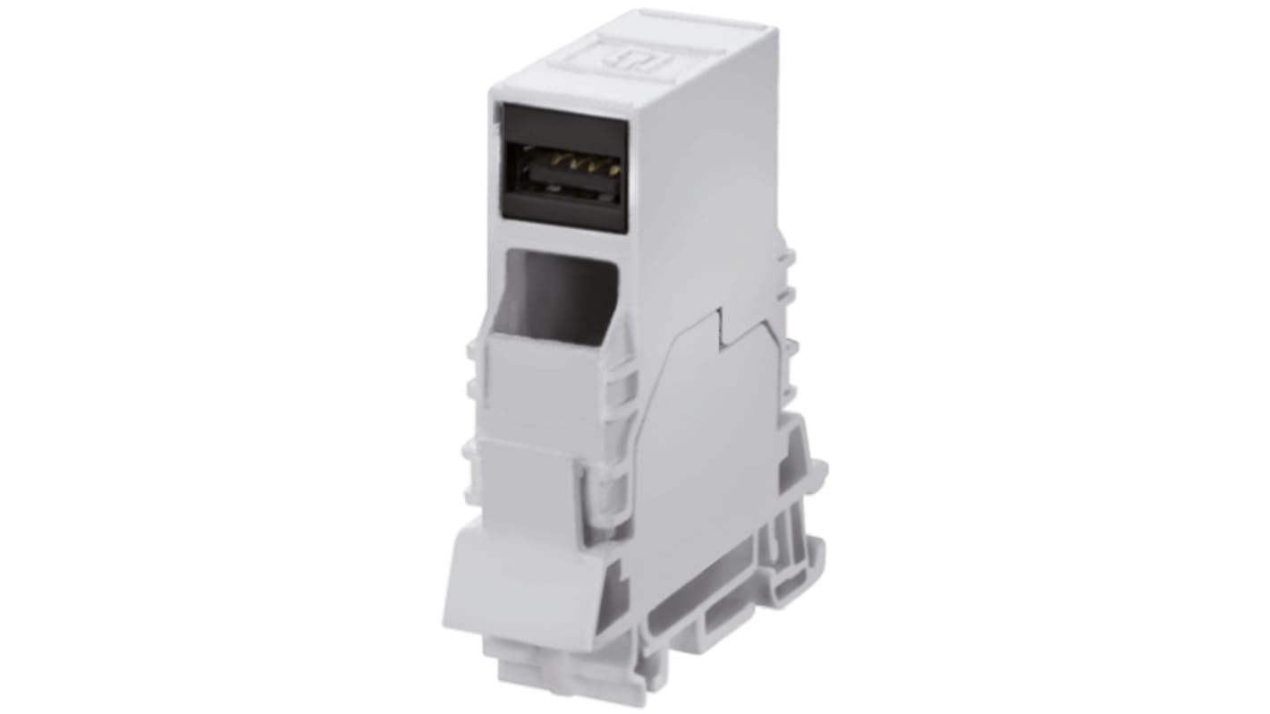 Weidmuller 2-Contact Interface Module, USB Connector, DIN Rail Mount