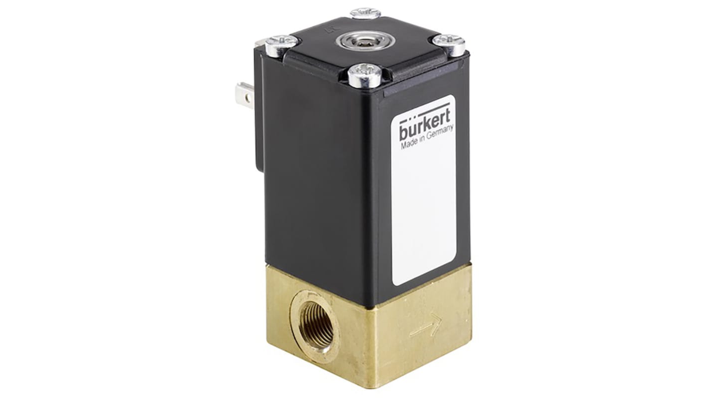 Burkert Proportional Solenoid Valve 239075, 2 port(s) , NC, 24 V dc, 1/8in