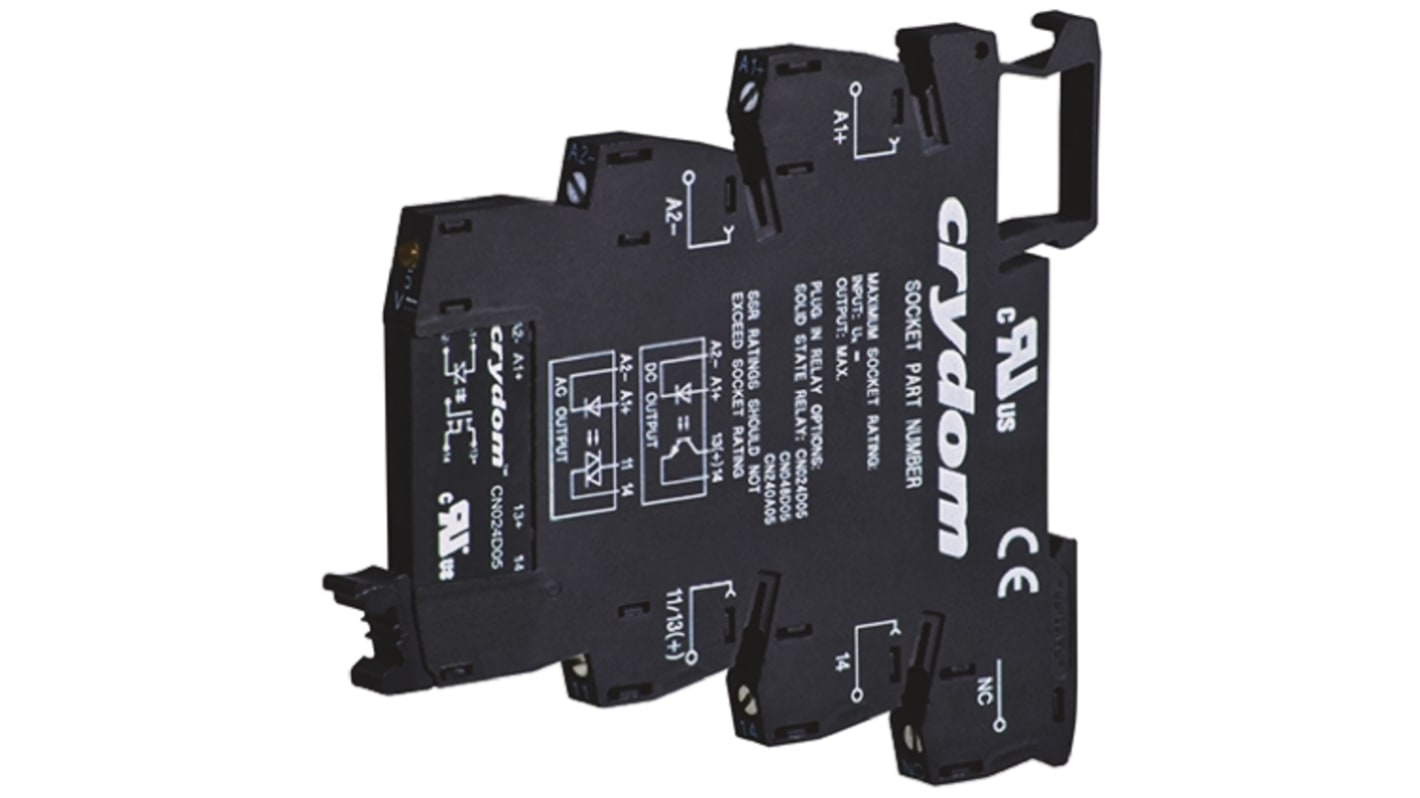 Sensata / Crydom DIN Rail Solid State Interface Relay, 0.1 A Max Load, 48 V dc Max Load, 30 V dc Max Control