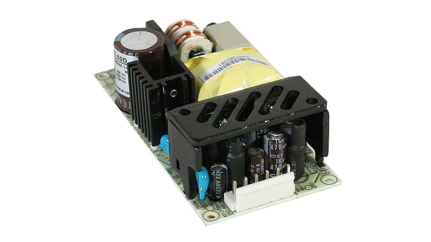 Mean Well Switching Power Supply, ±5 V dc, ±12 V dc, 2 A, 4 A, 500mA, 46.5W, Triple Output 127 → 370 V dc, 90