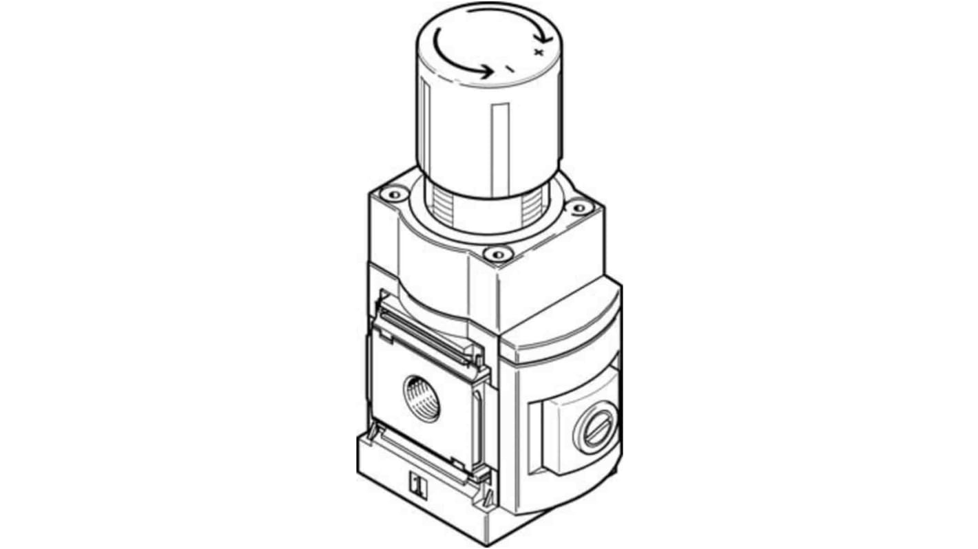 Festo G 1/4 Pneumatic Regulator - 0.05bar to 2.5bar, 14bar max. input, 538006