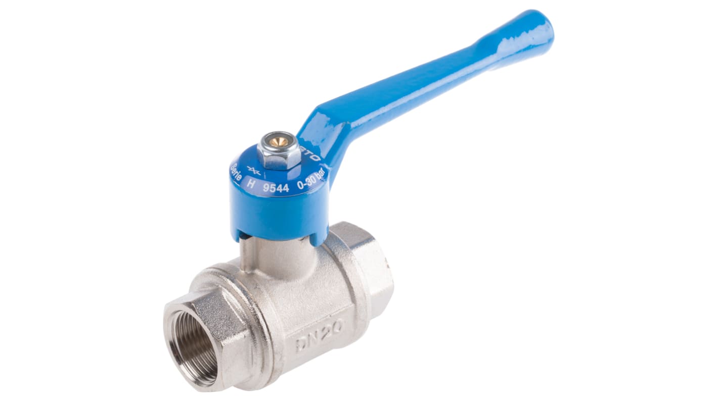 Festo Brass 2 Way, Ball Valve, G 19.05mm, 20mm, -0.95 → 30bar Operating Pressure