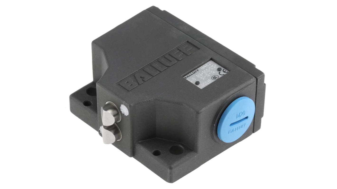 BALLUFF Plunger Limit Switch, NO/NC, IP67, 2P, Aluminium Housing, 250V ac Max, 6A Max
