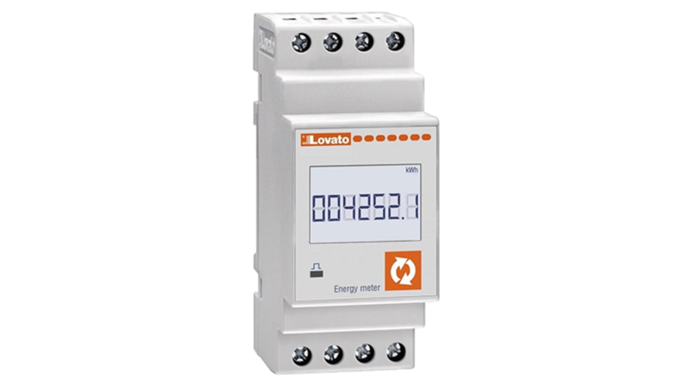 Lovato 1 Phase LCD Energy Meter, Type Electronic