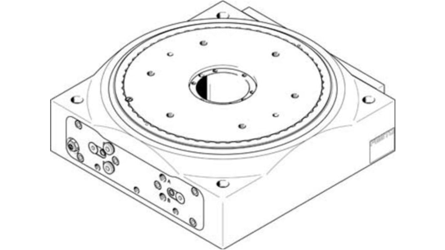 Festo DHTG-220-4-A Series Double Action Pneumatic Rotary Actuator, <= 0.03° Rotary Angle