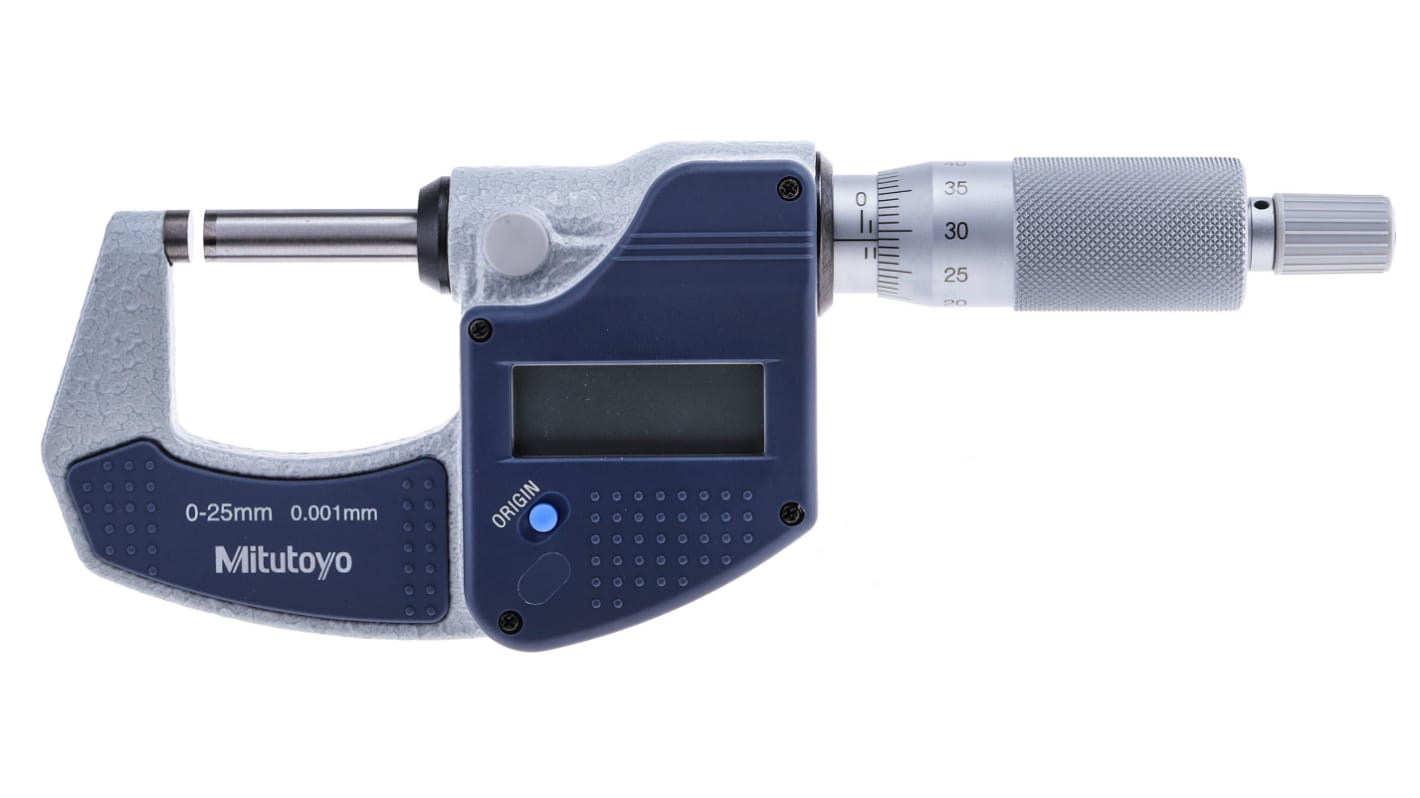Mitutoyo 293-821-30 External Micrometer, Range 0 mm →25 mm