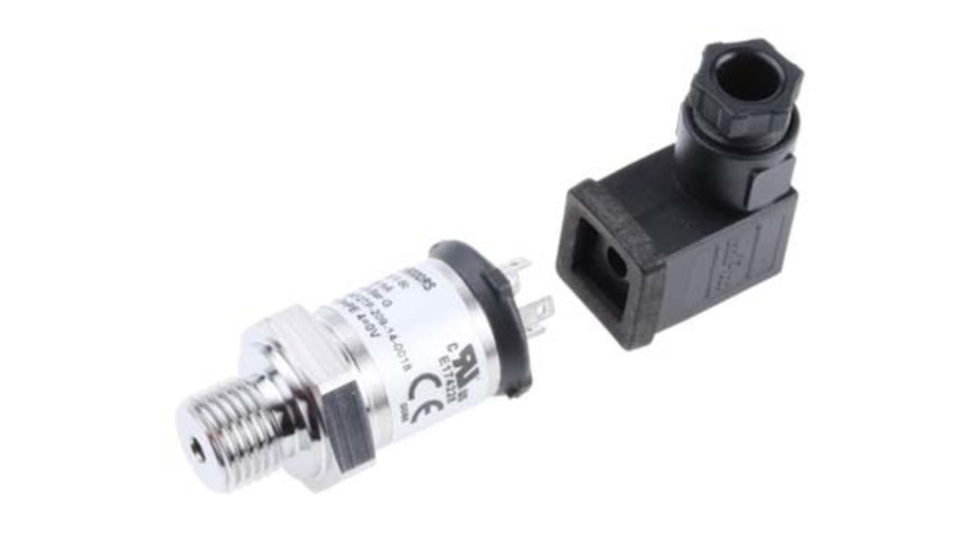 Gems Sensors 3200 Series Pressure Sensor, 0bar Min, 400bar Max, Analogue Output, Relative Reading