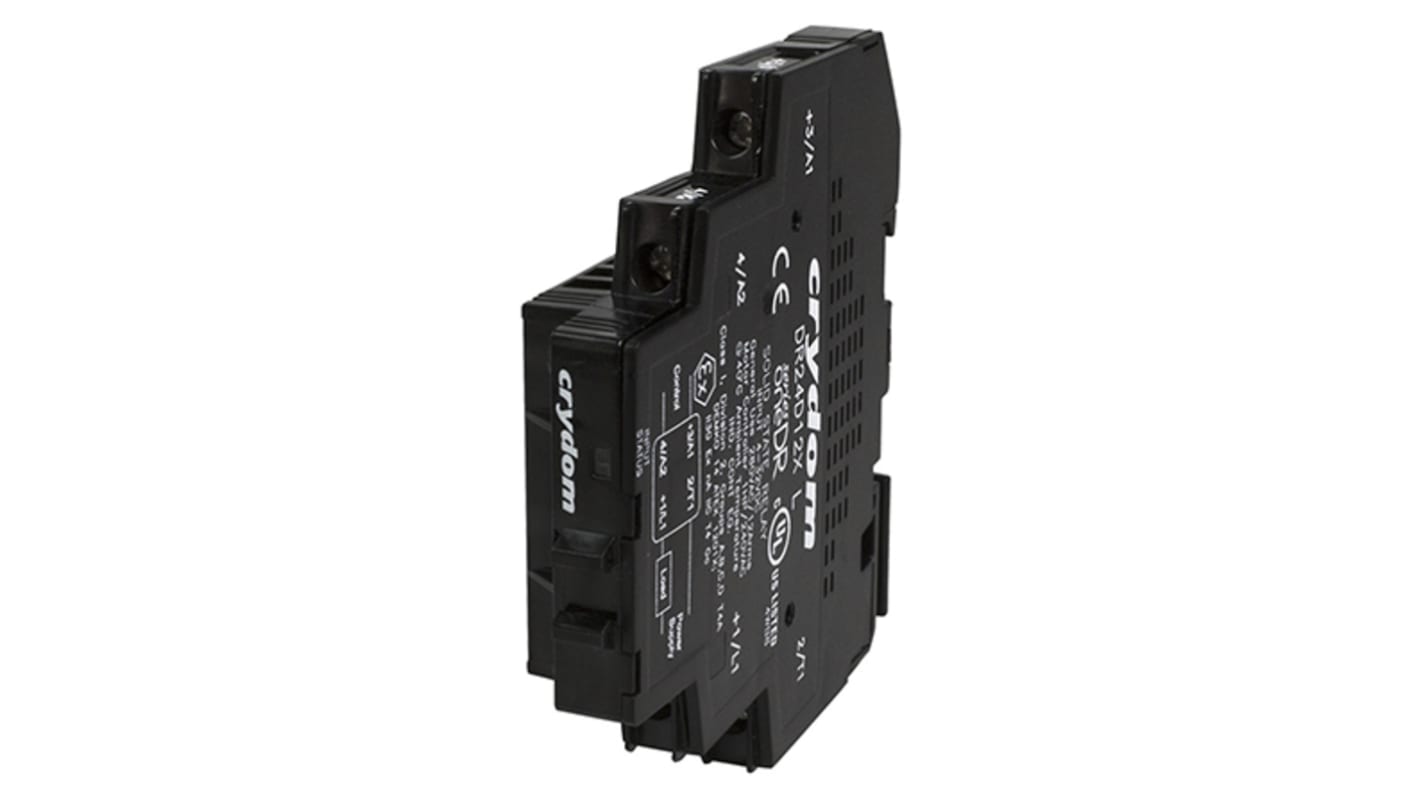 Sensata / Crydom DIN Rail Solid State Interface Relay, 12 A dc Max Load, 60 V ac Max Load, 32 V dc Max Control