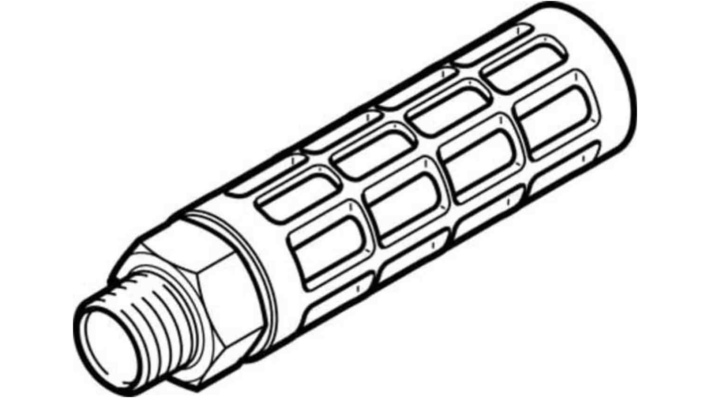 Festo U PE 10bar Pneumatic Silencer, Threaded, G 1 Male