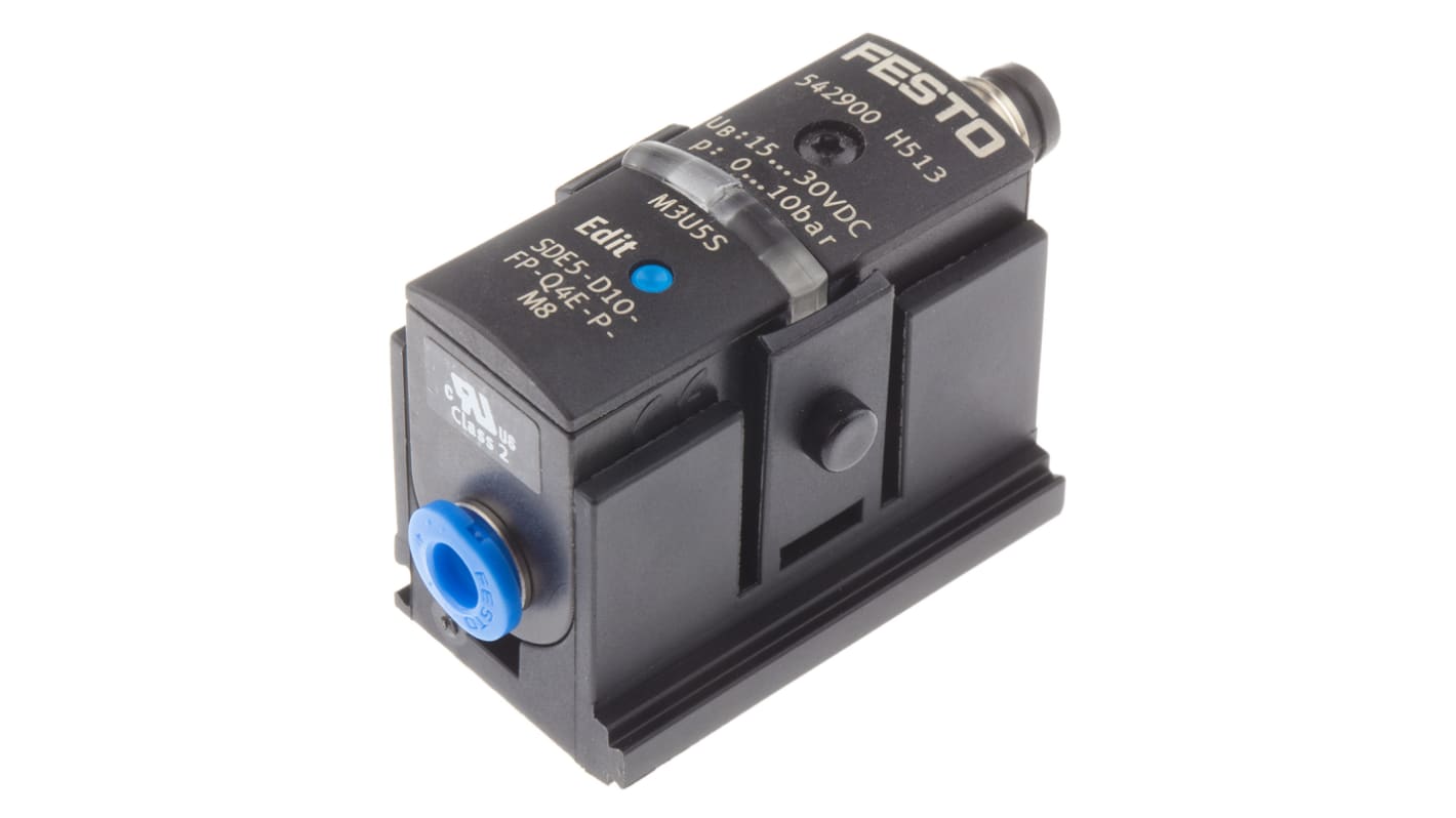 Festo Pressure Sensor, 12 to 24V dc, IP40 10bar