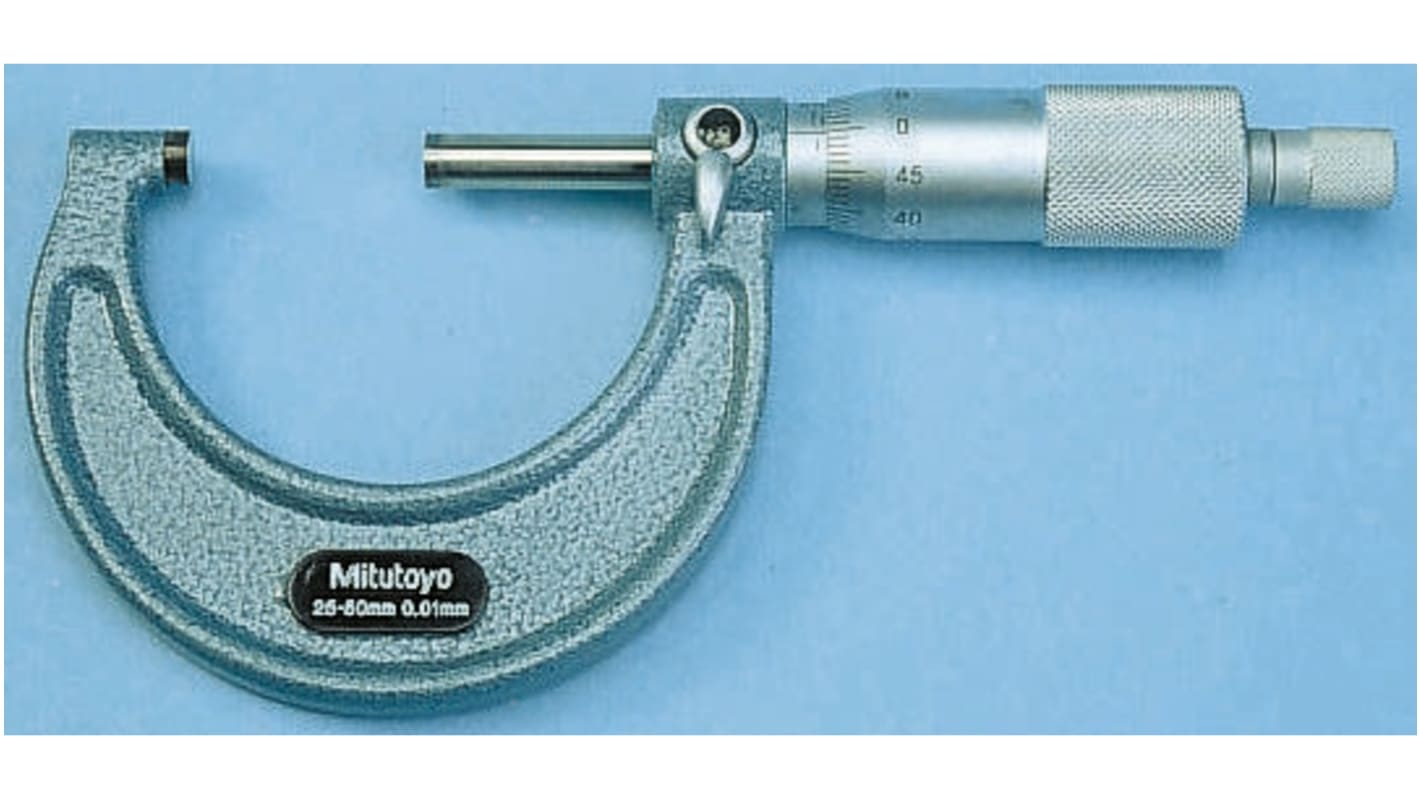 Mitutoyo 103-137 External Micrometer, Range 0 mm →25 mm