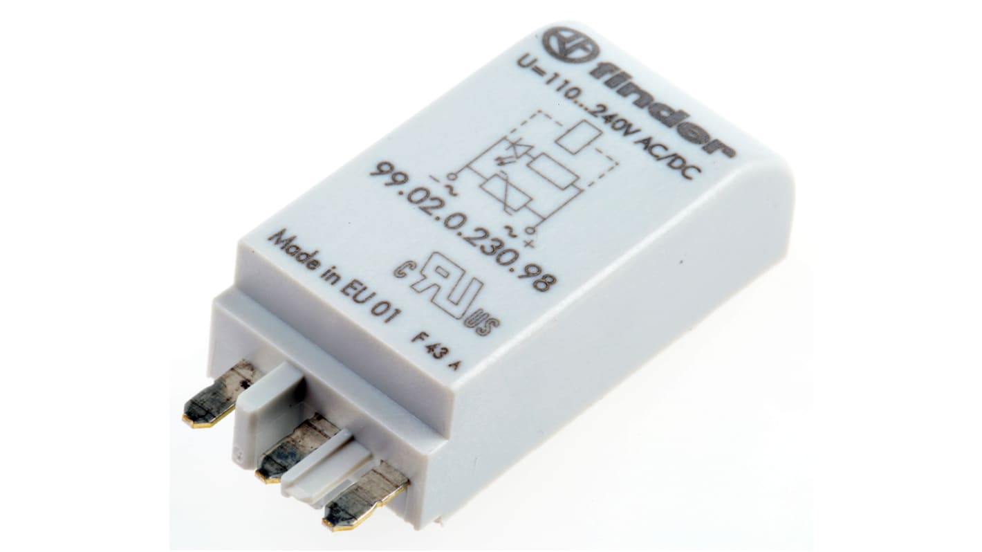 Finder Pluggable Function Module, LED Varistor