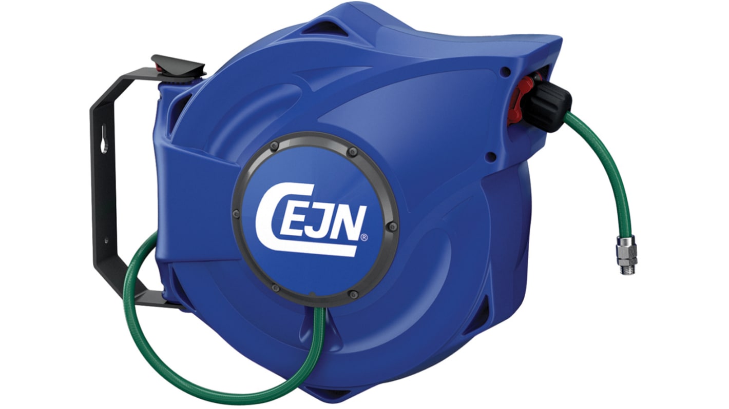 CEJN 1/4 in BSPT 9.5mm Hose Reel 16 bar 14m Length, Wall Mounting