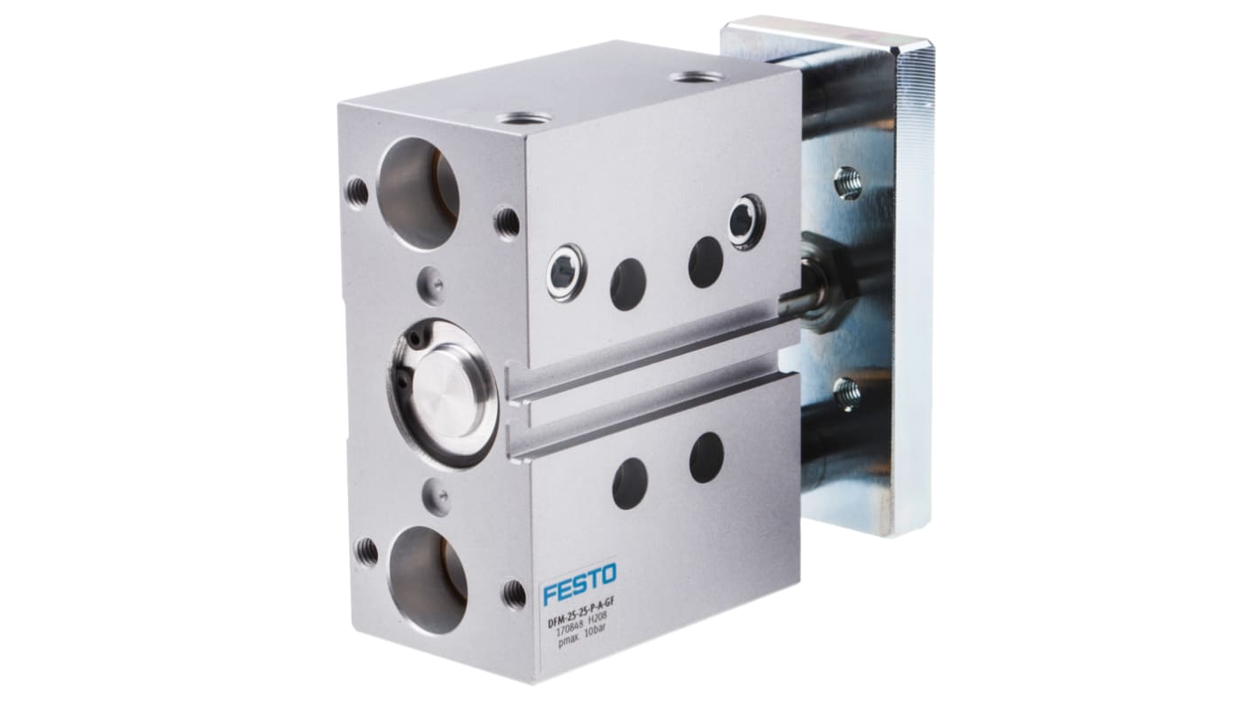 Festo Pneumatic Guided Cylinder - 170848, 25mm Bore, 25mm Stroke, DFM Series, Double Acting