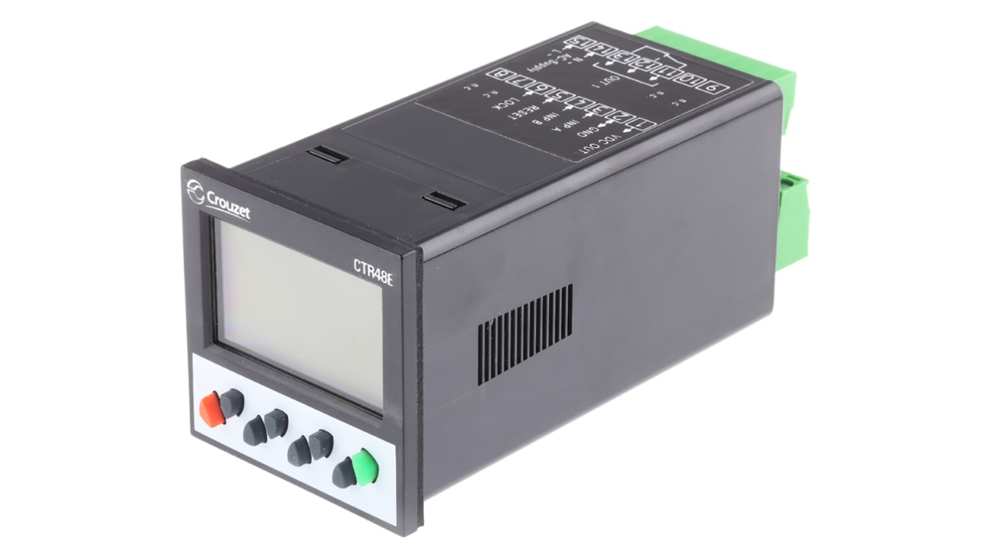 Crouzet CTR48E Counter, 6 Digit, 230 V ac