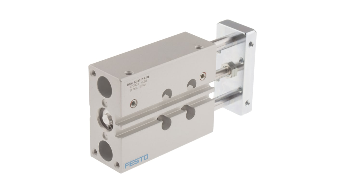 Festo Pneumatic Guided Cylinder - 170903, 12mm Bore, 40mm Stroke, DFM Series, Double Acting