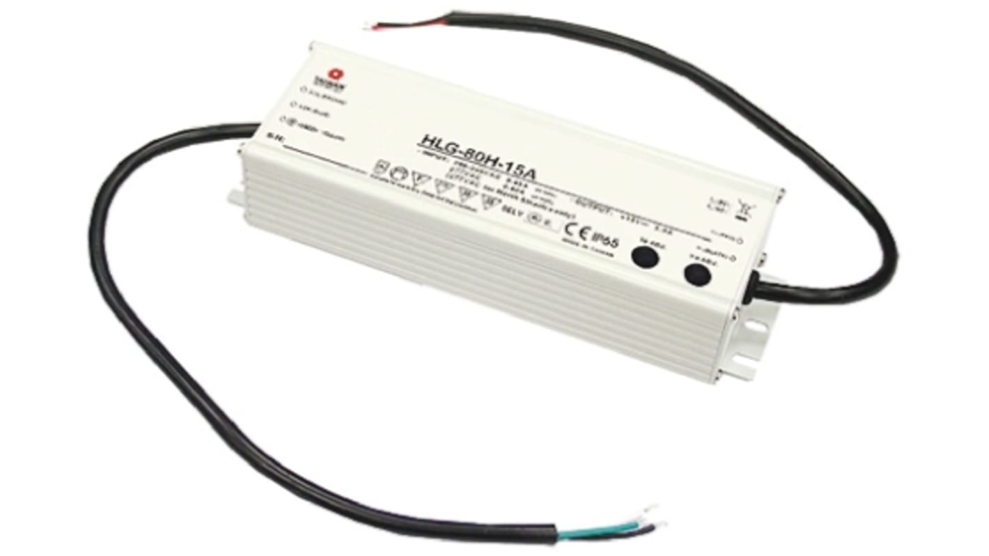 Mean Well LED Driver, 12V Output, 60W Output, 5A Output, Constant Voltage Dimmable