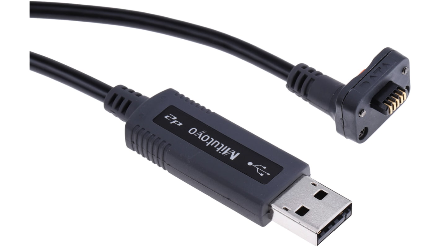Mitutoyo Linear Counter Cable, USB-A to SPC (USB-INT-F) For Use With Digimatic Series, 2m Length