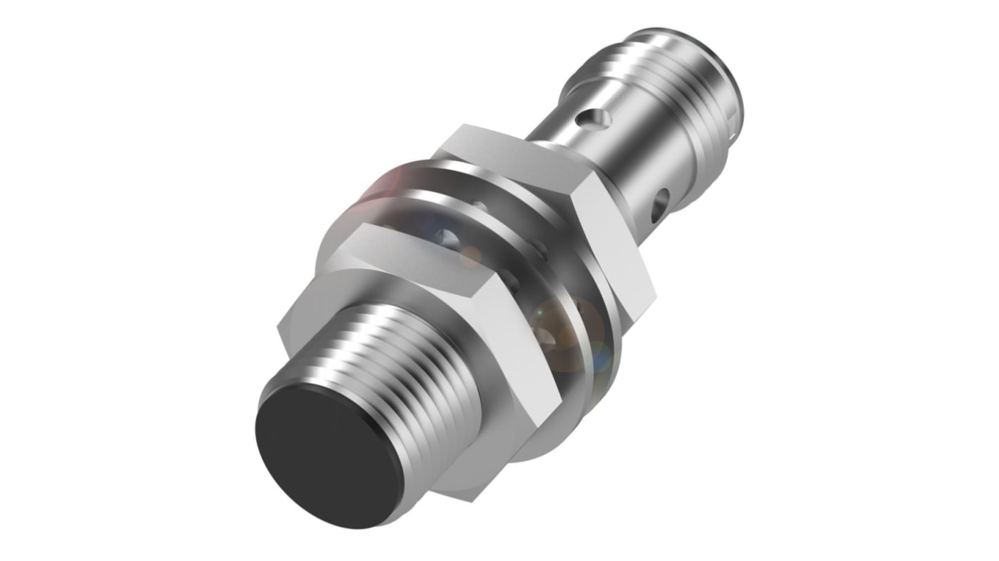 BALLUFF BES Series Inductive Barrel-Style Inductive Proximity Sensor, M12 x 1, 4mm Detection, PNP Output, 10 →