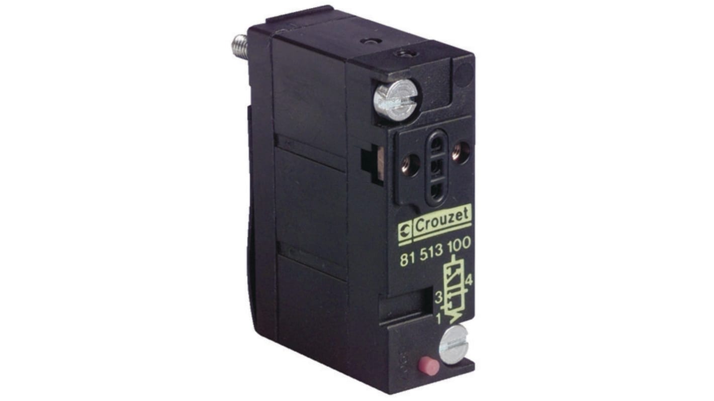 3/2 NO Solenoid Valve - Solenoid/Spring Push in 0.8 mm