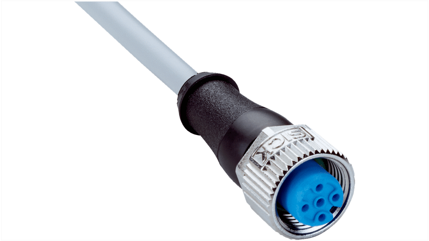 Female 4 way M12 to Unterminated Sensor Actuator Cable, 15m