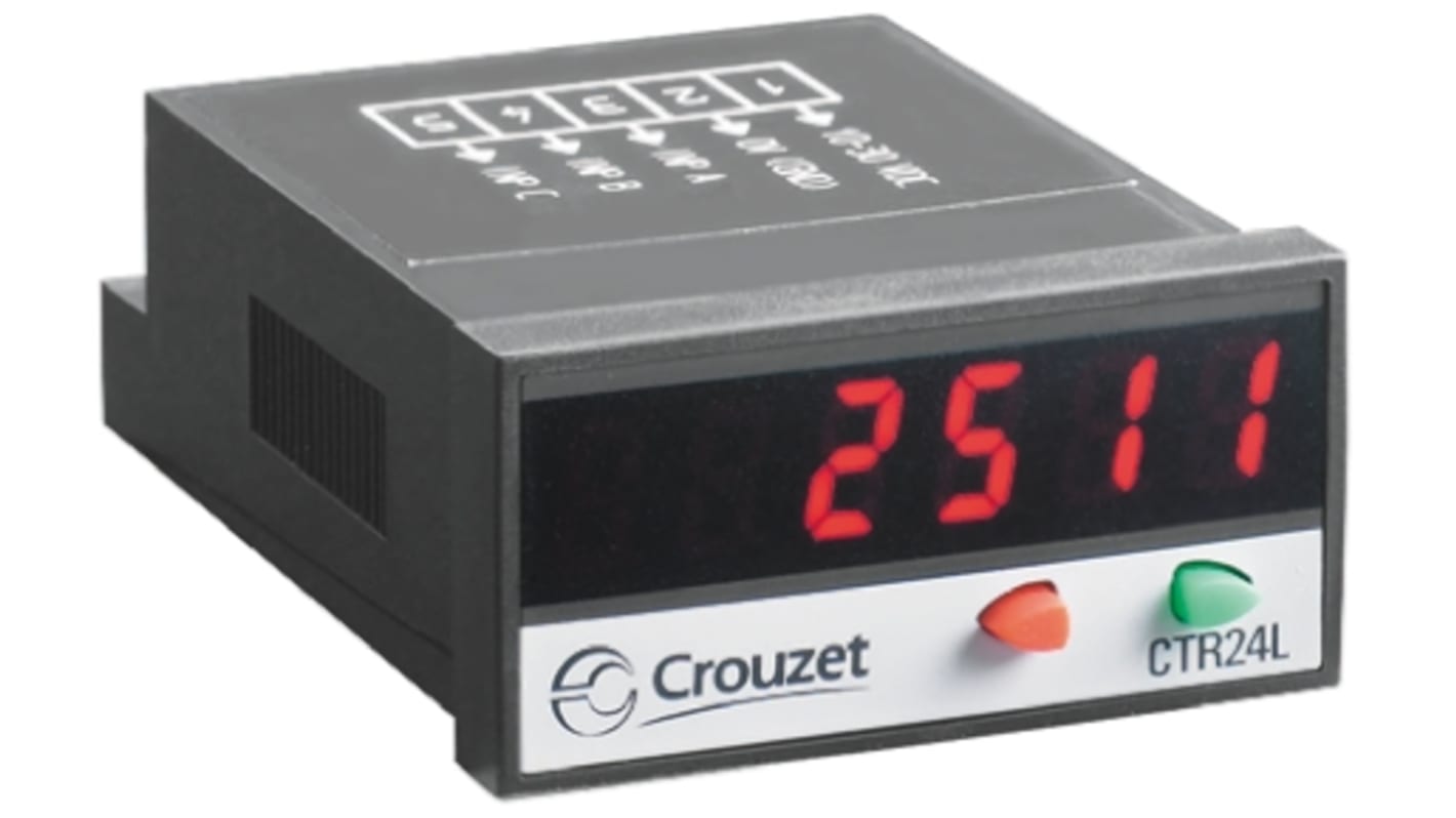 Crouzet CTR24L Counter, 6 Digit, 30 V
