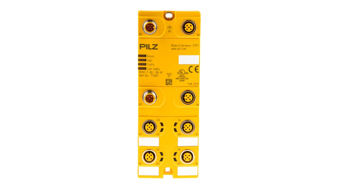 Pilz PDP67 F Safety Controller, 8 Safety Inputs, 8 Safety Outputs, 24 V dc