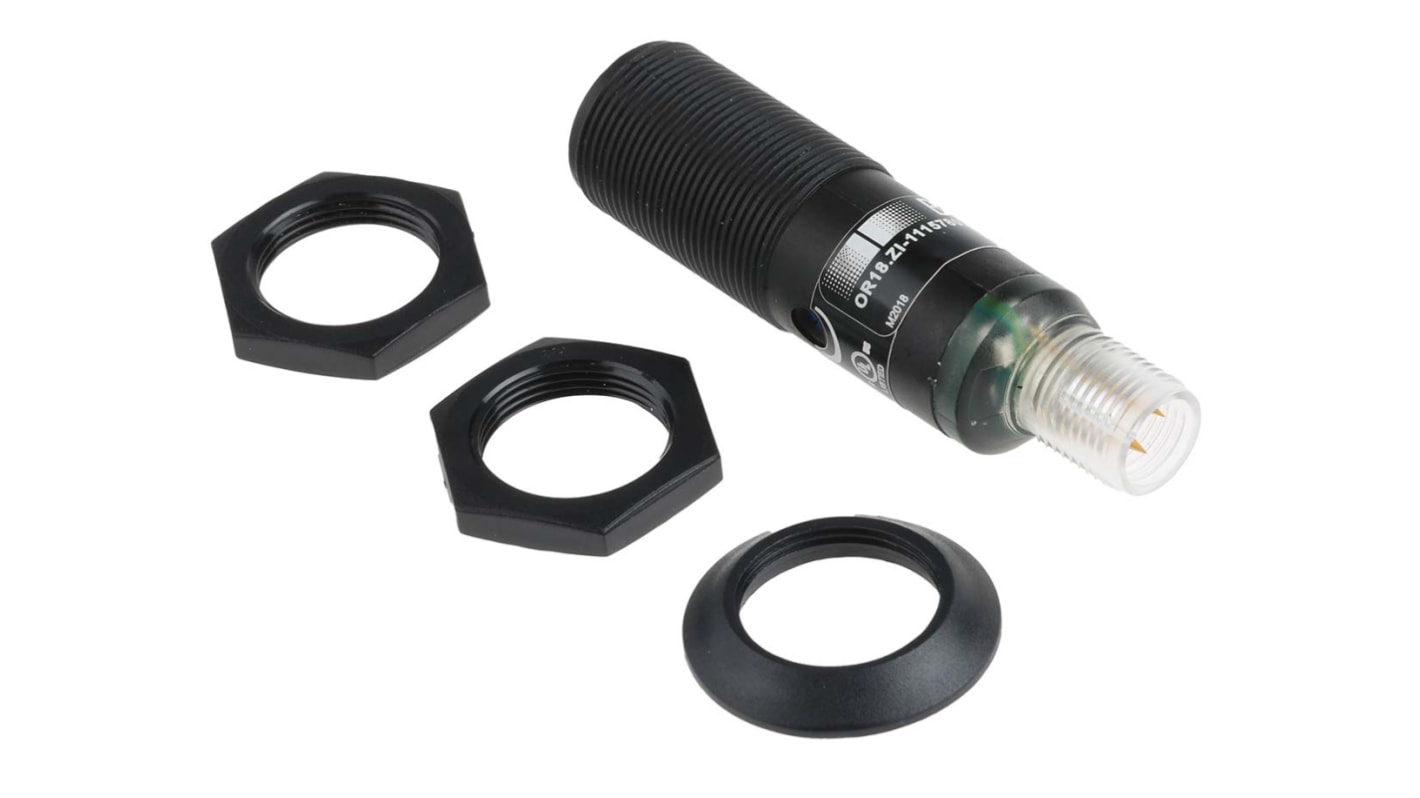 Baumer Diffuse Photoelectric Sensor, Barrel Sensor, 0 → 800 mm Detection Range