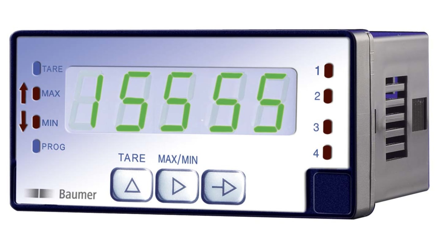 Baumer PA418 LED Digital Panel Multi-Function Meter, 48mm x 96mm