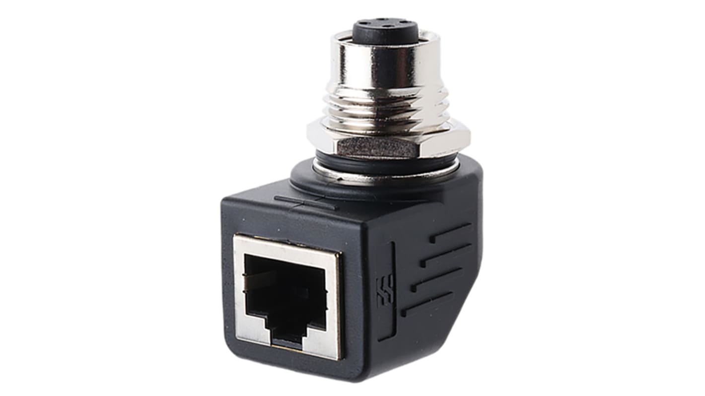 Weidmuller M12 Socket/RJ45 Socket Adapter, Cat5