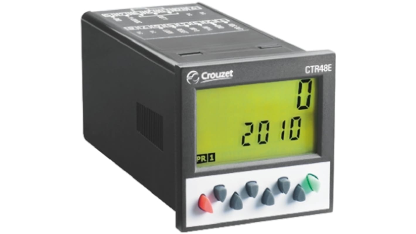 Crouzet CTR48E Counter, 6 Digit, 30 V dc