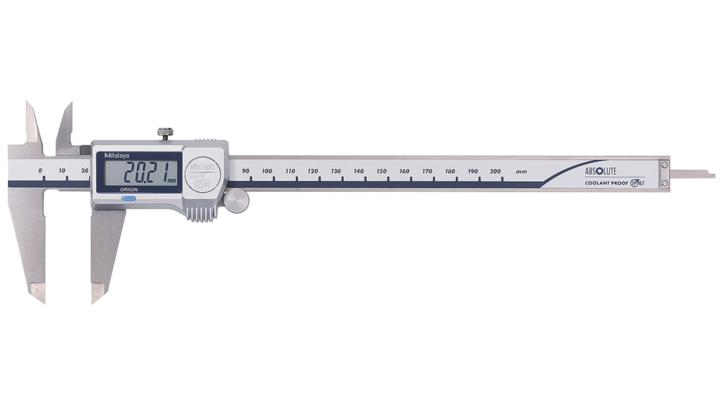 Mitutoyo 200mm Digital Caliper 0.01 mm Resolution, Metric