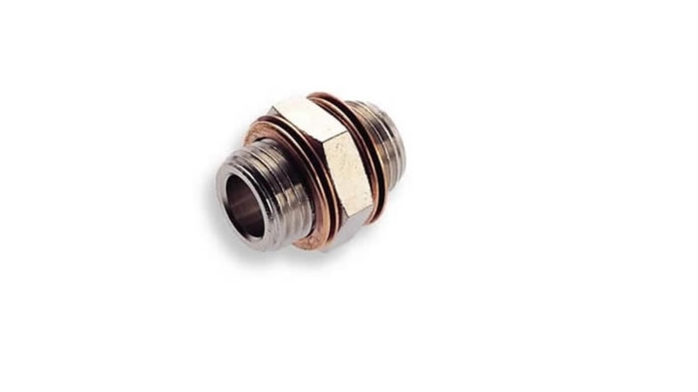 IMI Norgren 16 Series Straight Threaded Adaptor, G 1/2 Male to G 1/2 Male, Threaded Connection Style