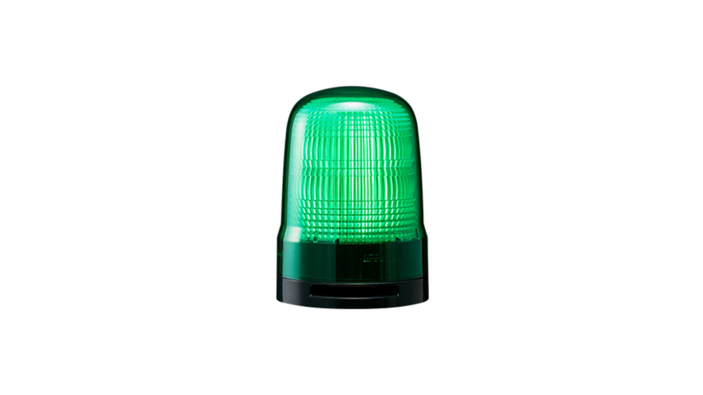 Patlite SL Series Green Sounder Beacon, 12→24 VDC, IP66, Base Mount