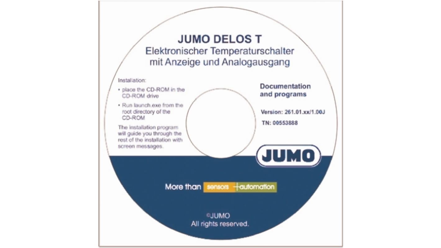 Jumo Setup-Programm Dtrans T 100 Software