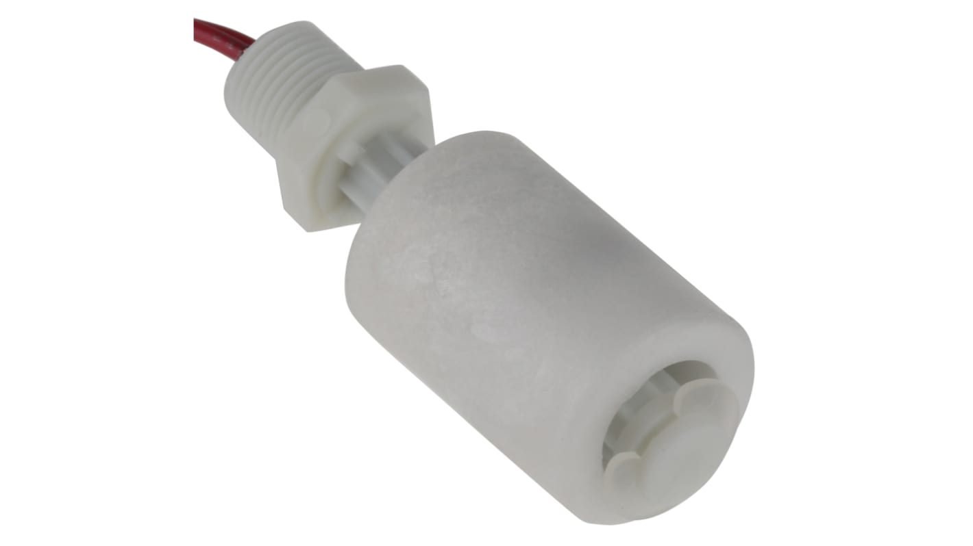 Gems Sensors LS-3 Series Vertical Polypropylene Float Switch, Float, 610mm Cable, SPST NO/NC