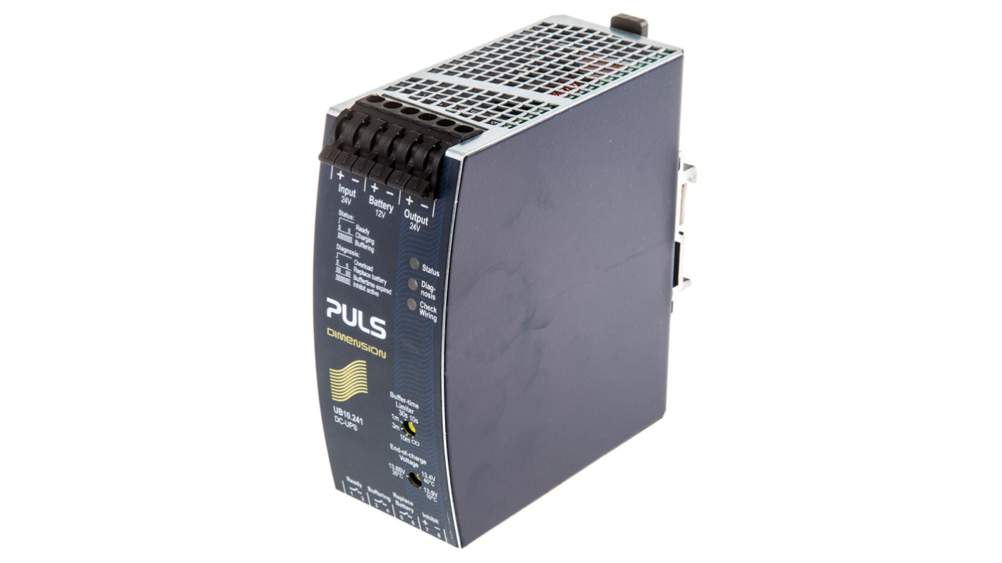 PULS 22.5 → 30V dc Input DIN Rail Uninterruptible Power Supply (240W)