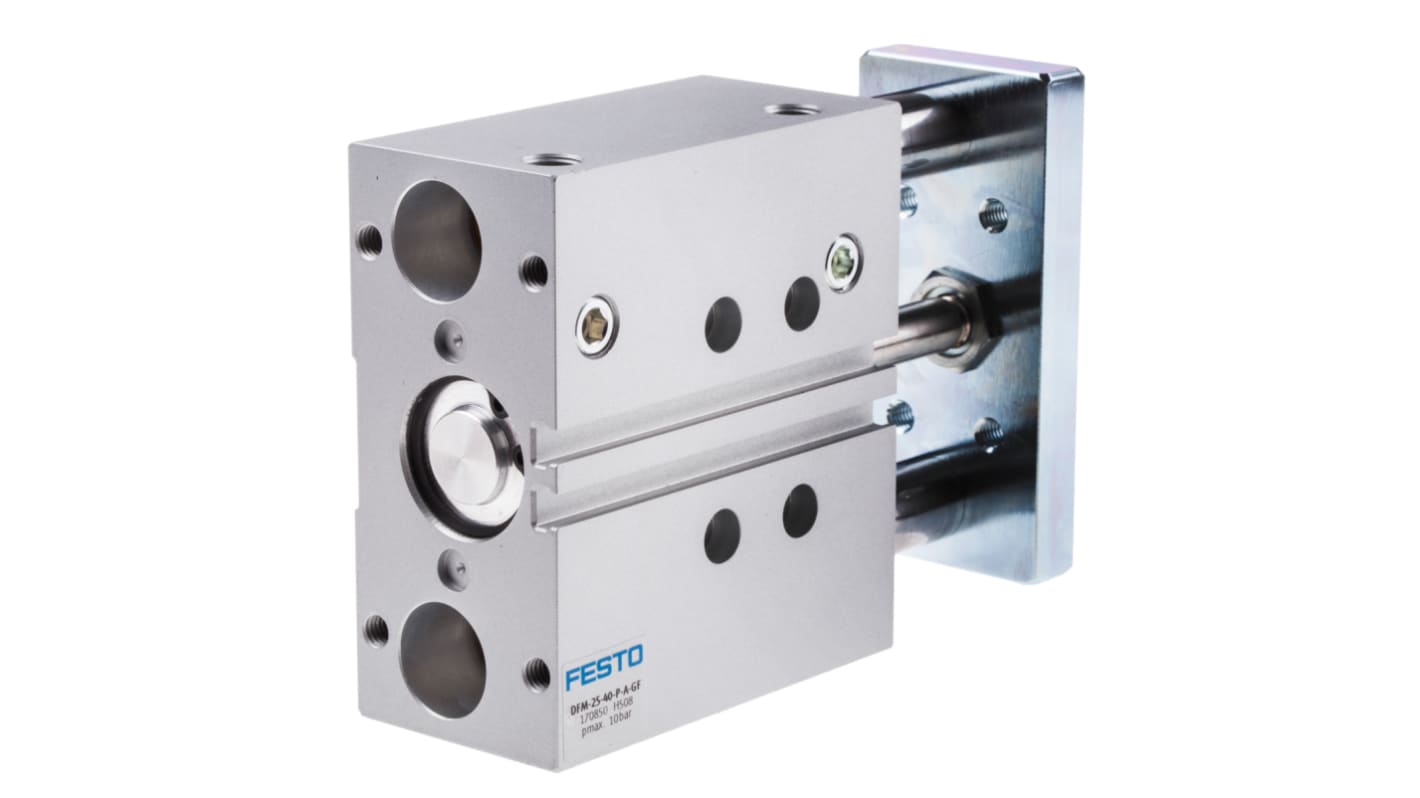 Festo Pneumatic Guided Cylinder - 170850, 25mm Bore, 40mm Stroke, DFM Series, Double Acting