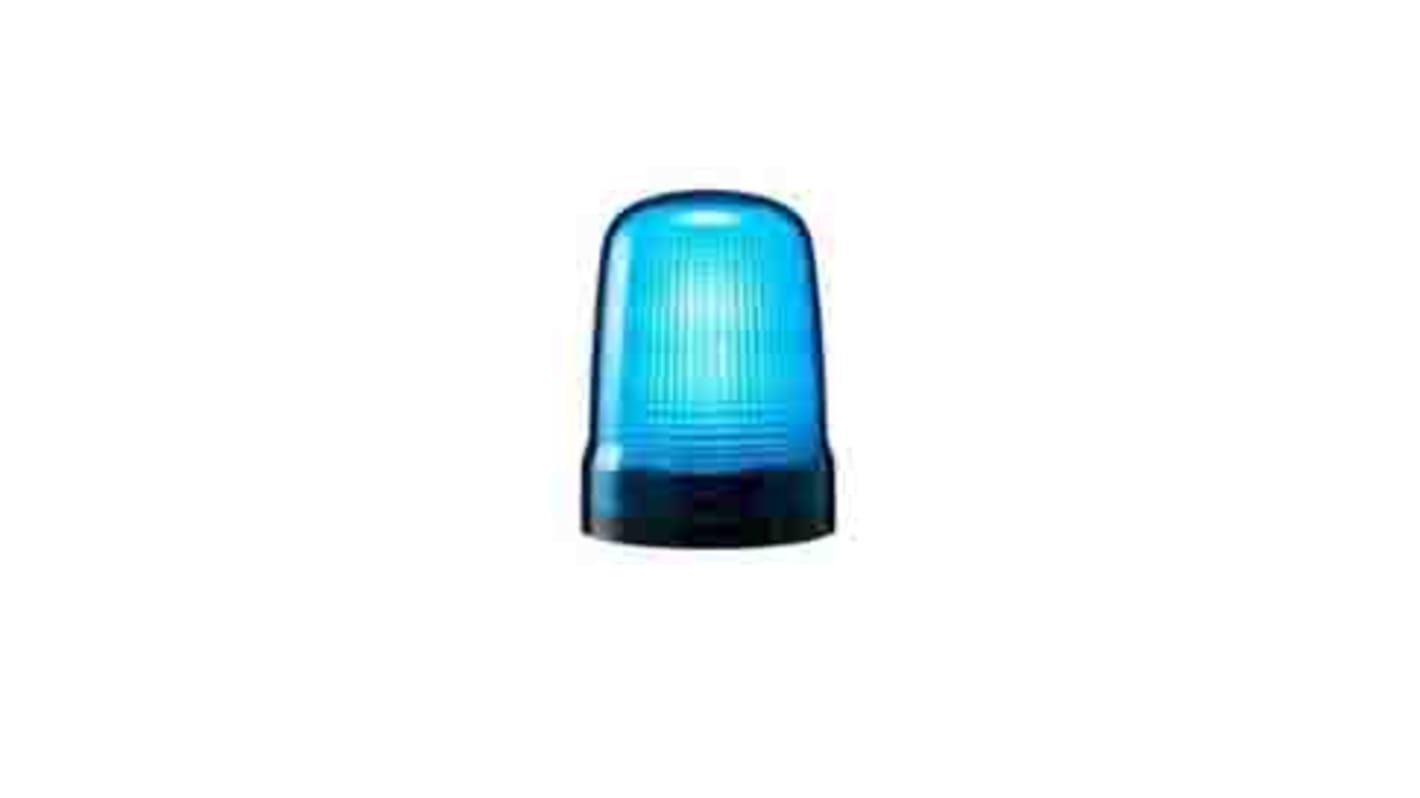Patlite SK Series Blue Rotating Beacon, 100→ 240 VAC, Base Mount, LED Bulb, IP23