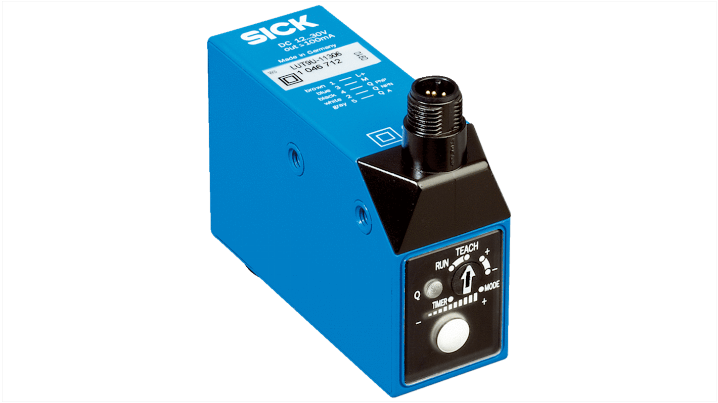 Sick Light Intensity Sensors 20 mm, IO-Link, PNP, 100 mA, 10 → 30 V dc, IP67