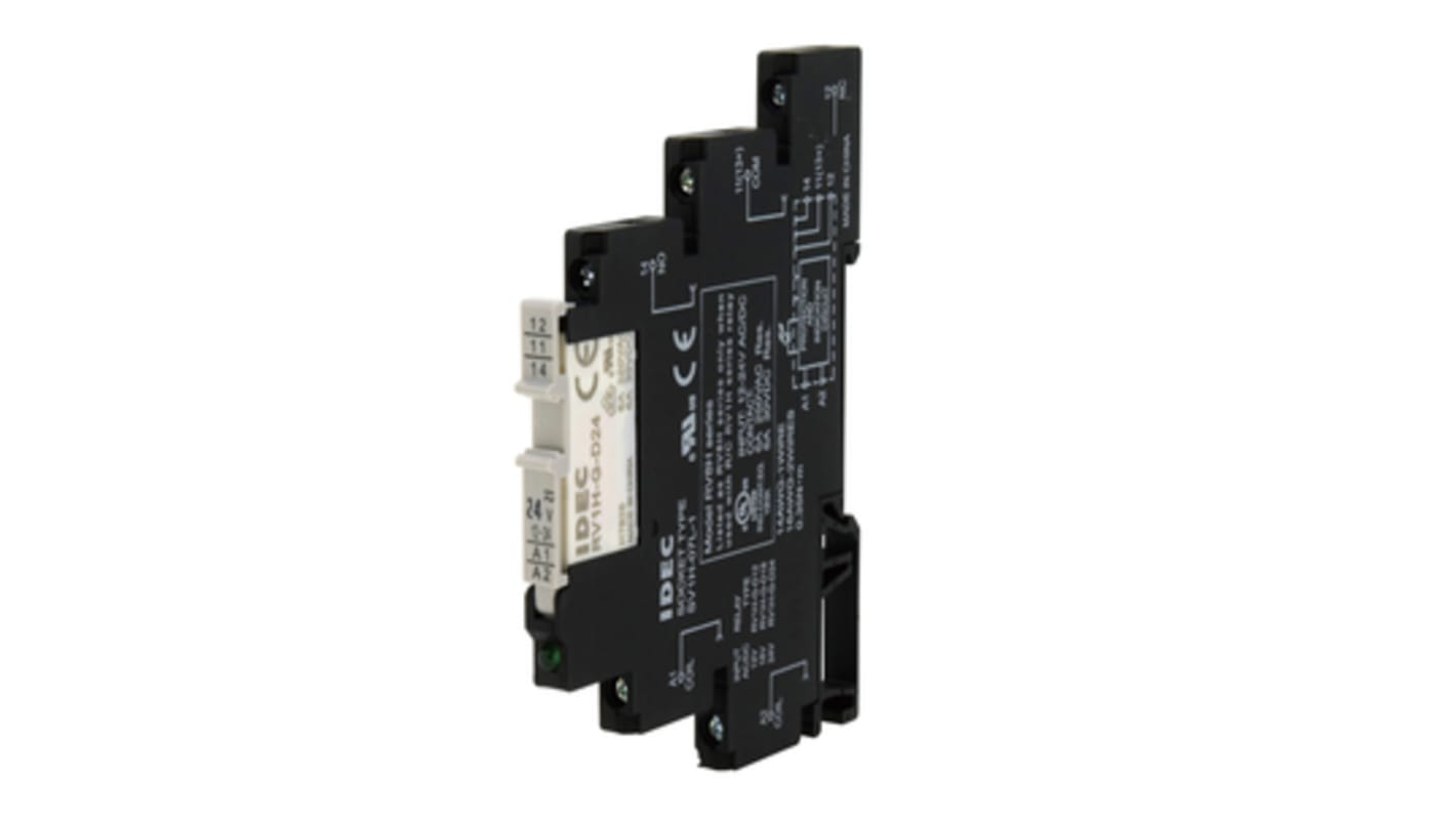 DIN Rail Mount Interface Relay, 24V dc Coil, SPDT