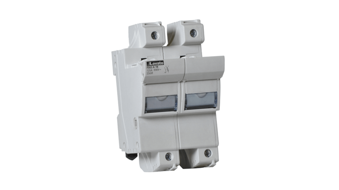 Lovato 100A Rail Mount Fuse Holder, 690V ac