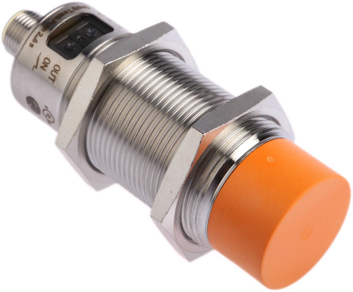 ifm electronic Capacitive Barrel-Style Proximity Sensor, M30 x 1.5, 15 mm Detection, PNP Output, 10 → 36 V dc,