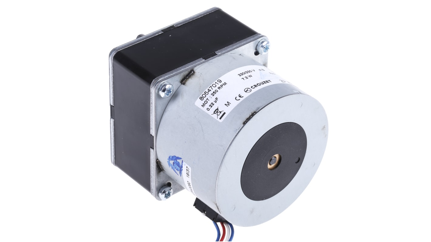 Crouzet Reversible Synchronous Geared AC Geared Motor, 7.2 W, 230 → 240 V