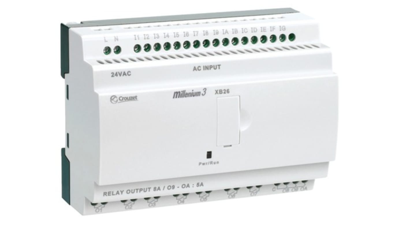 Crouzet, Millenium 3, Logic Controller - 16 Inputs, 10 Outputs, Relay