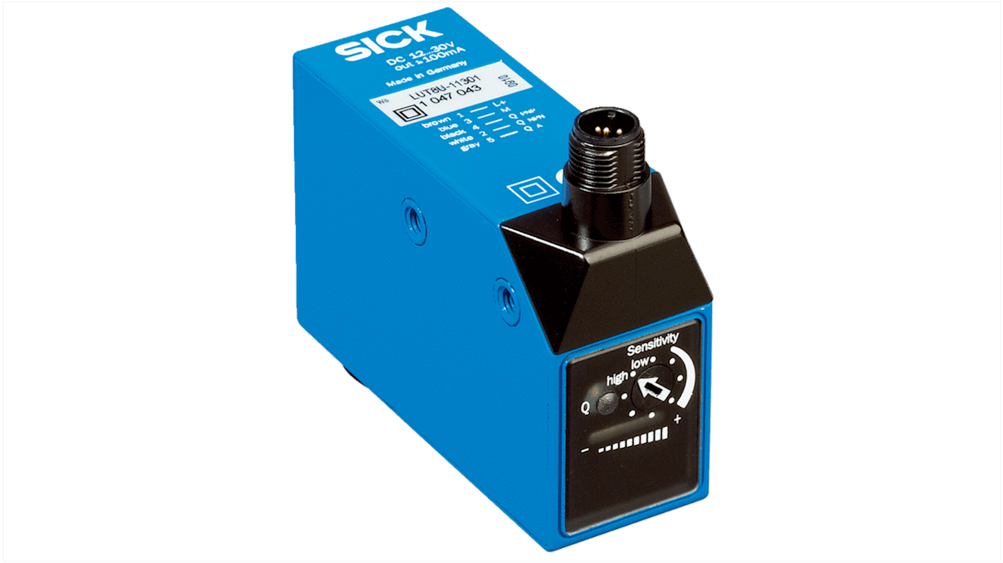 Sick Light Intensity Sensors 50 mm, , NPN, PNP, 100 mA, 10 → 30 V dc, IP67